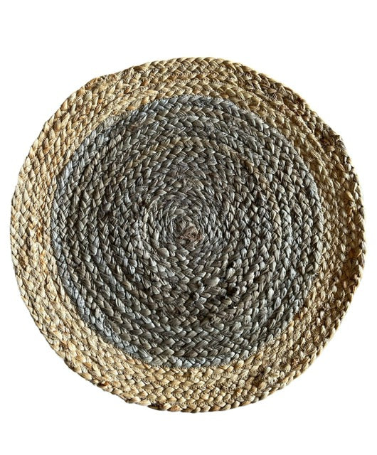 Hand made Round Jute placemats Orange, Beige, White, purple and Multicolor dinner placemats, Kitchen placemats