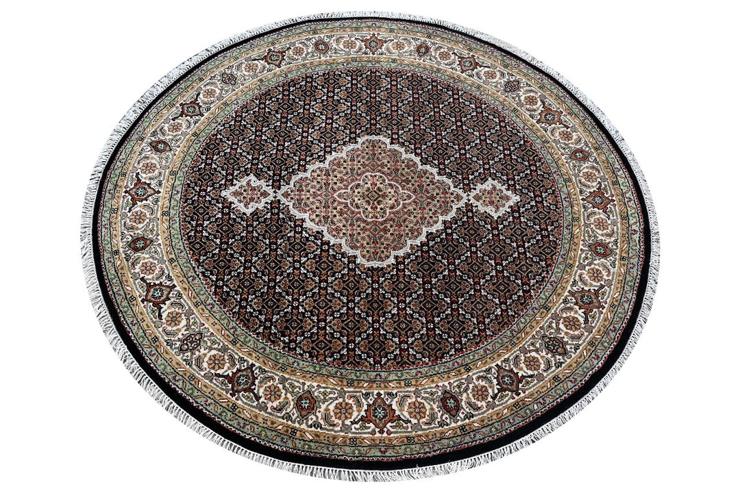 Hand Made Wool Rugs In Mahi-Tabriz design