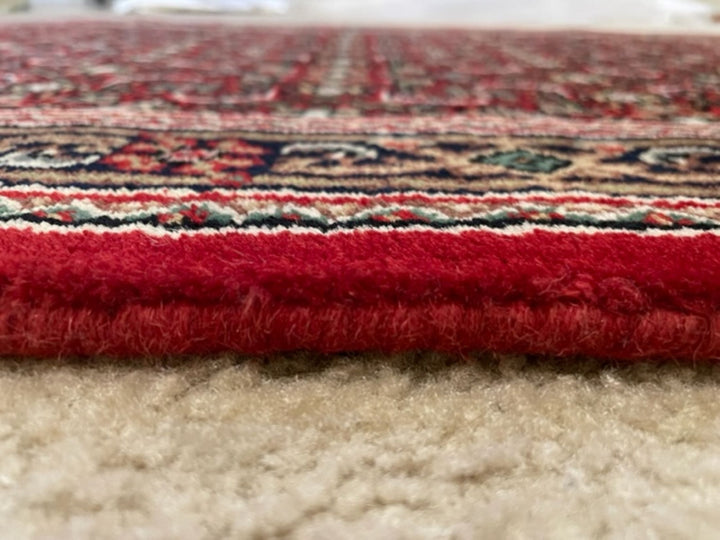 Handmade Bijar Nain wool Rug Runner 2.5 wide, Hand knotted Runner, Red & Maroon runner