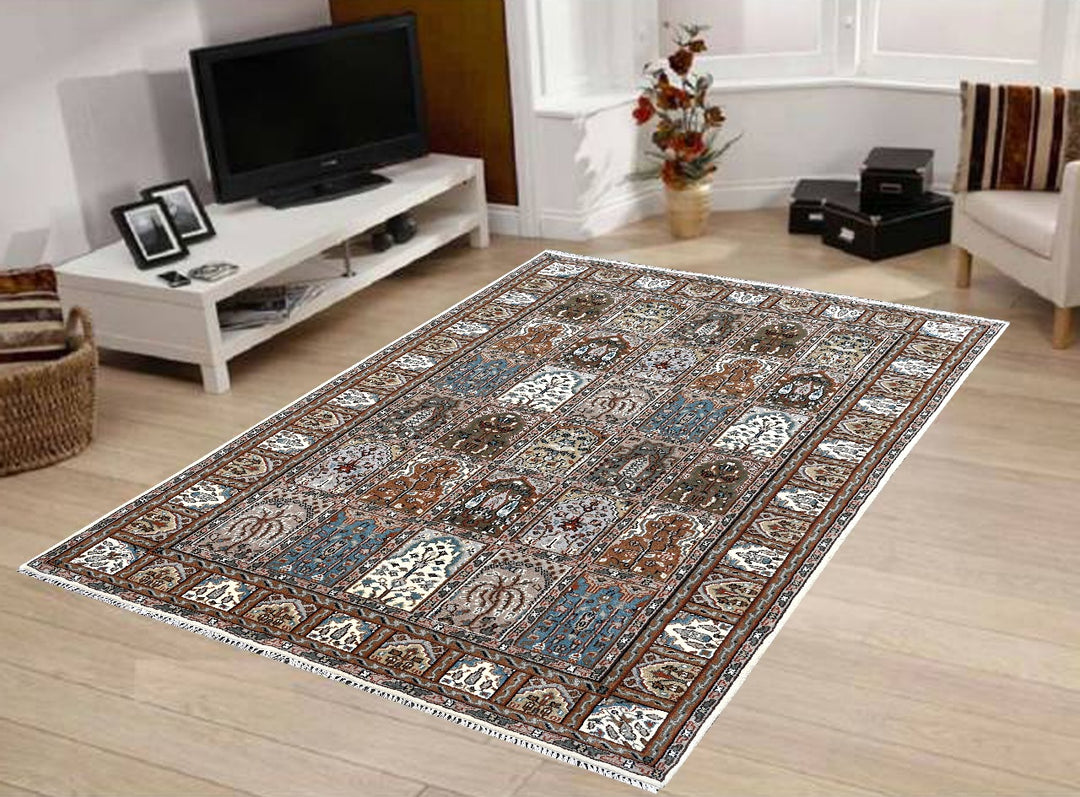 Handmade Blended wool Area Rug for living room, great room, bedroom,  Bakhtiyar Design