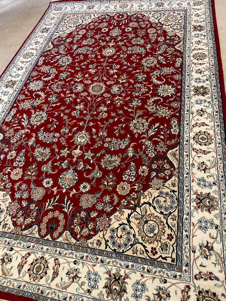 Handmade Wool Area Rug- indo kashan