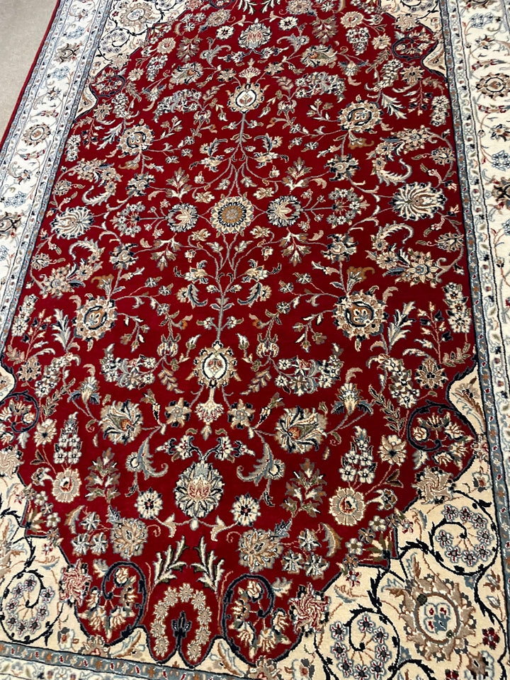 Handmade Wool Area Rug- indo kashan