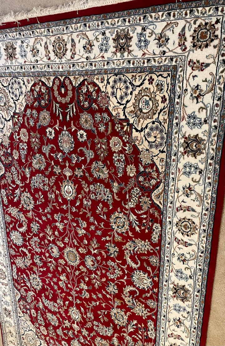 Handmade Wool Area Rug- indo kashan