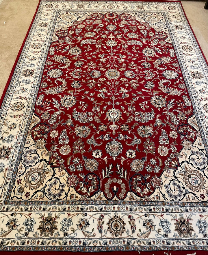 Handmade Wool Area Rug- indo kashan