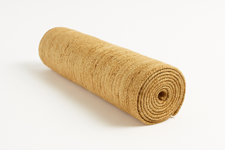 6 ft Round Jute Area Rug – Hand-Braided Natural Beige Floor Rug | Eco-Friendly Rustic Carpet for Living Room & Entryway