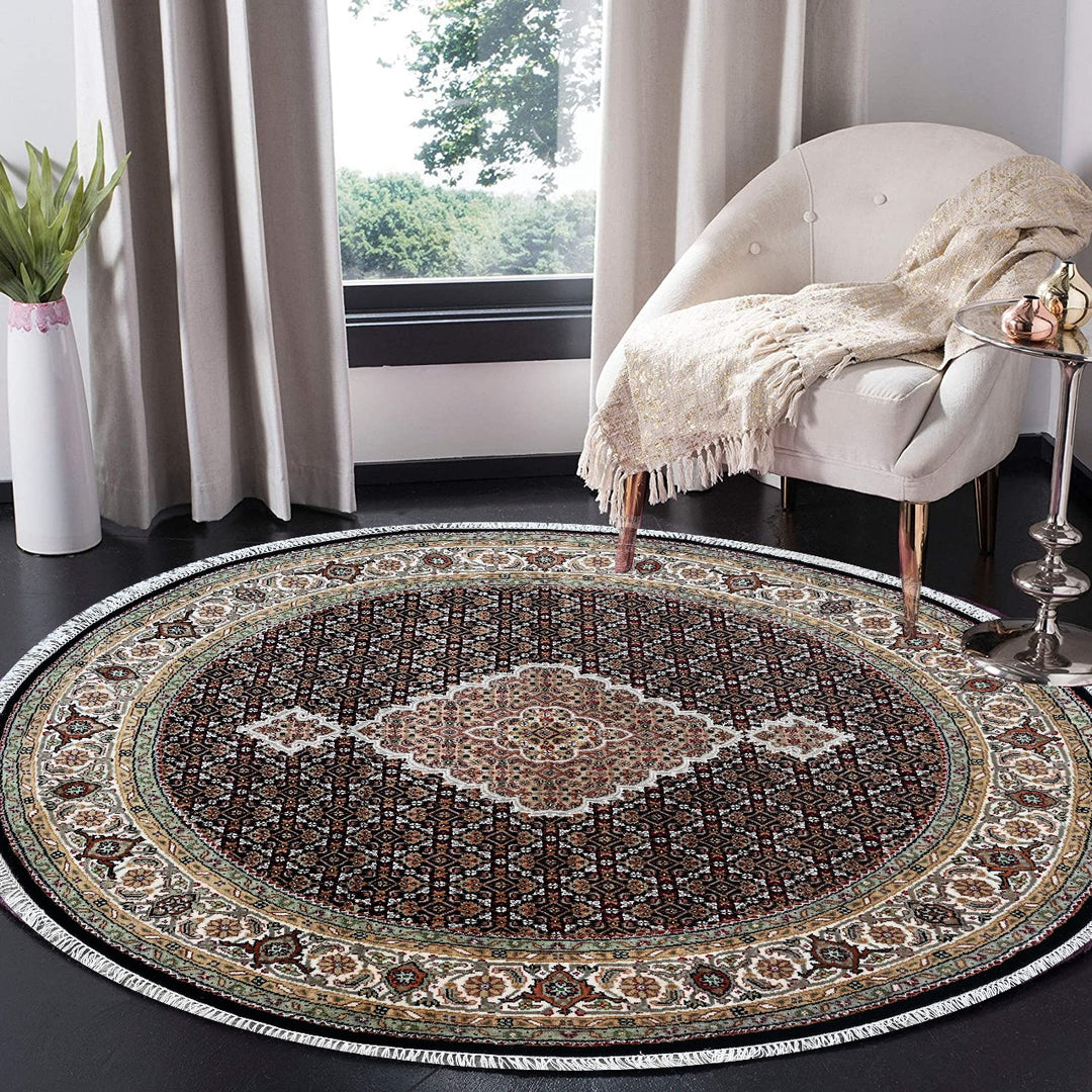 Hand Made Wool Rugs In Mahi-Tabriz design