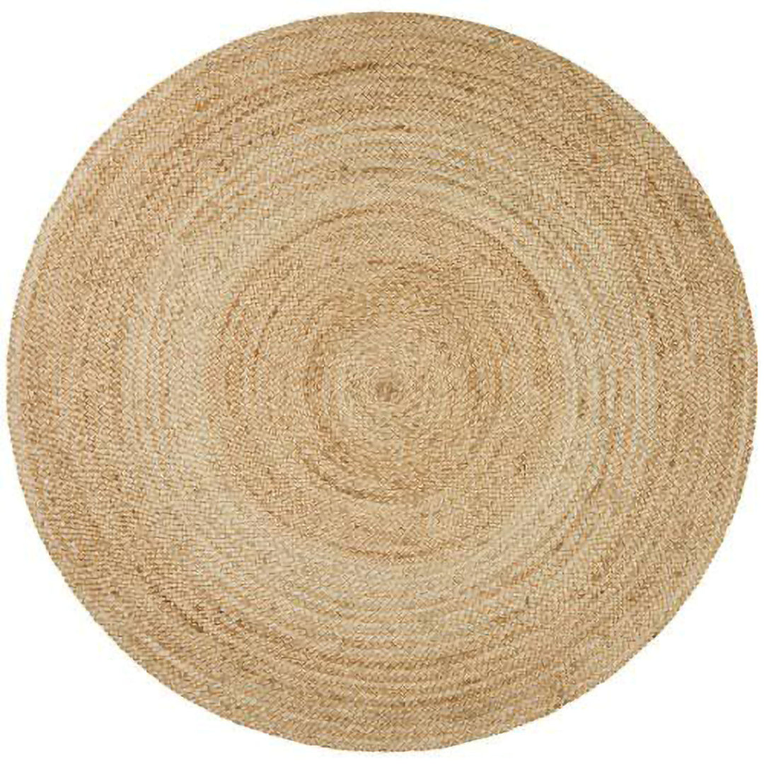 Jute Area Rugs Beige color 6ft.