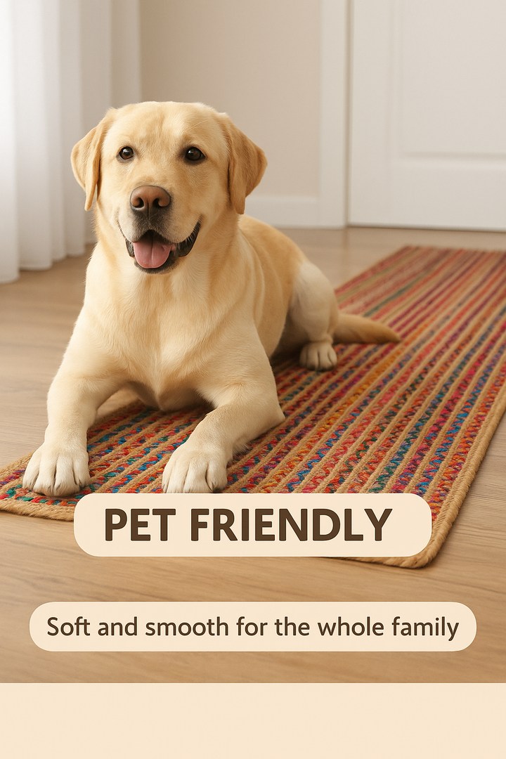 Multicolor Cotton Runner for hallway, entry way