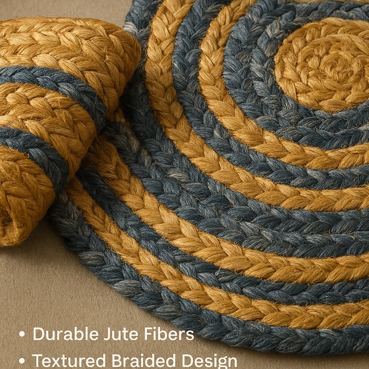 Round Area Rugs with circles for foyer, entryway, home decoration rugs in circular design