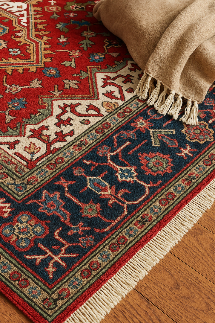 Rugs for Living Room Modern Area Rugs Tufted Moroccan Rug Handmade Wool Carpet for Bedroom Office Farmhouse Vintage Persian Rug Style