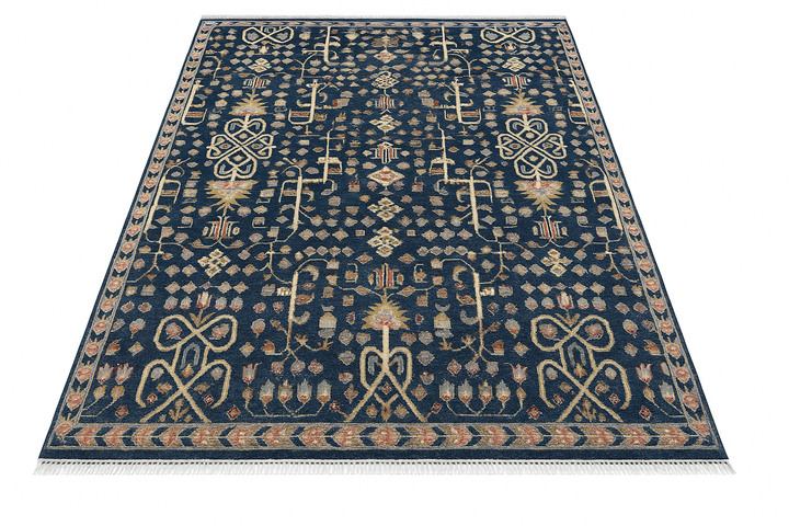 Rugs for Living Room Modern Area Rugs Tufted Moroccan Rug Handmade Wool Carpet for Bedroom Office Farmhouse Vintage Persian Rug Style