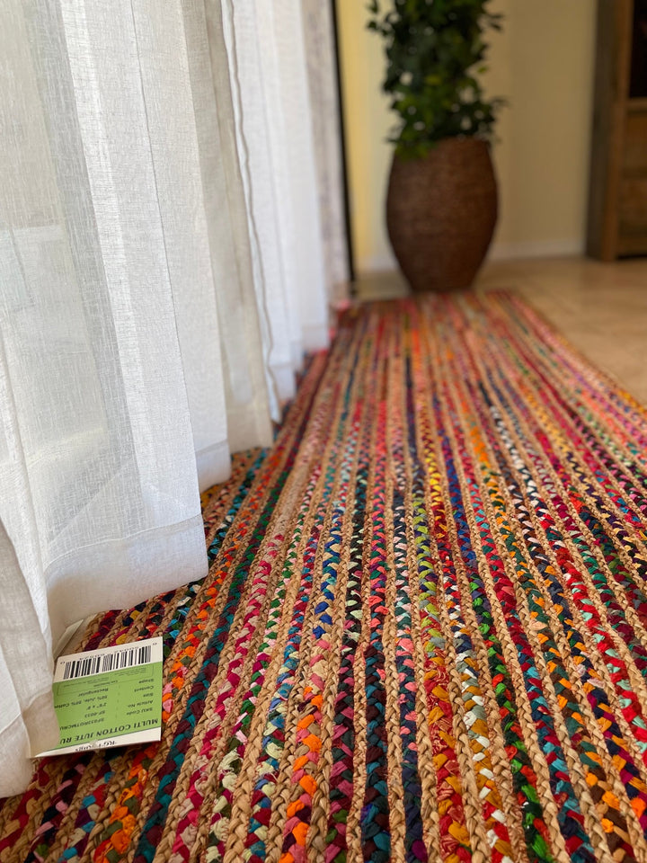 Multicolor Cotton Runner for hallway, entry way