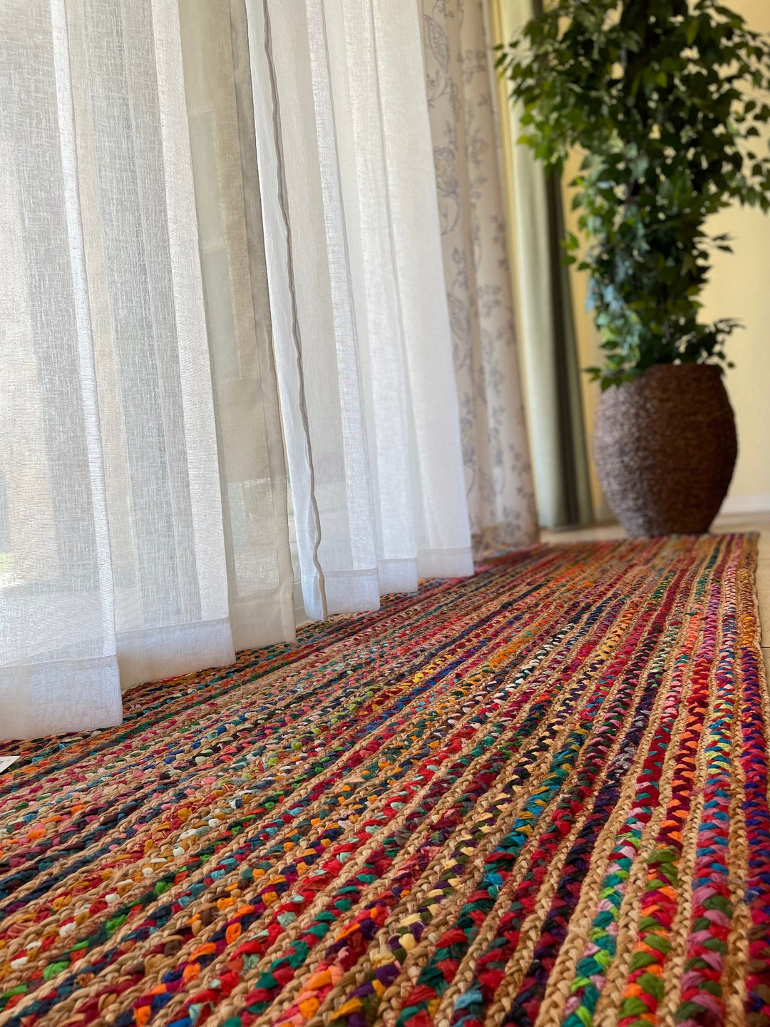 Multicolor Cotton Runner for hallway, entry way